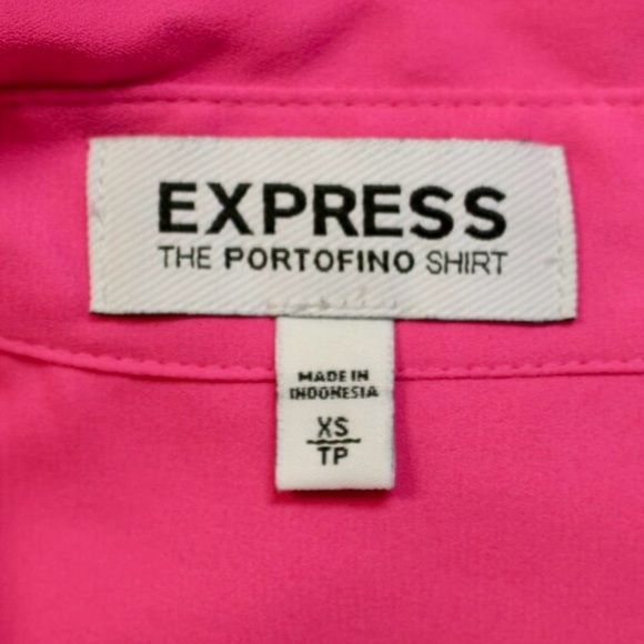 💰Express Georgette Double Pocket Portofino Shirt - Barbie Pink - Picture 5 of 5